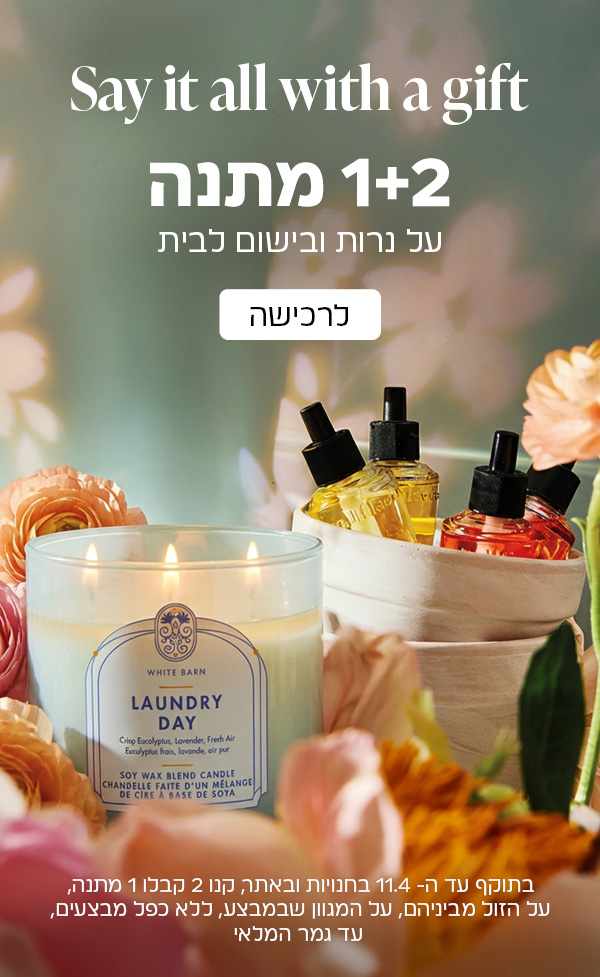 קנו 2 קבלו 1 מתנה בישום לבית