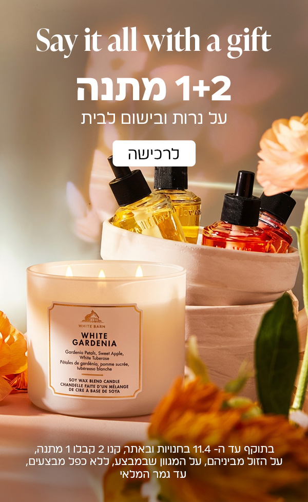 קנו 2 קבלו 1 מתנה בישום לבית