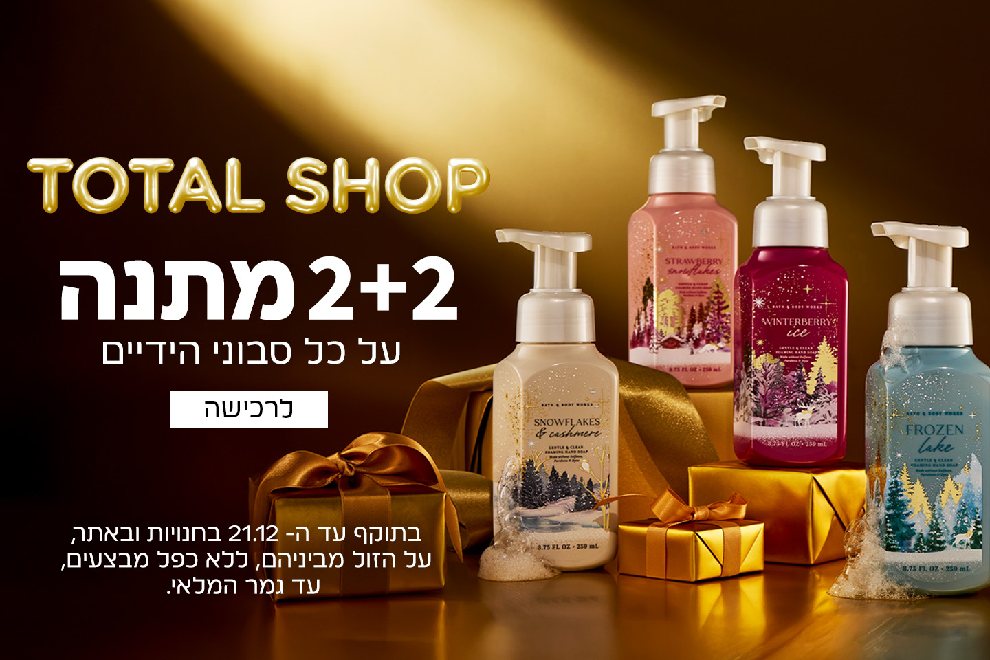 2+2 מתנה על כל סבוני הידיים